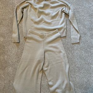 Nasty Gal Beige Sweater Set